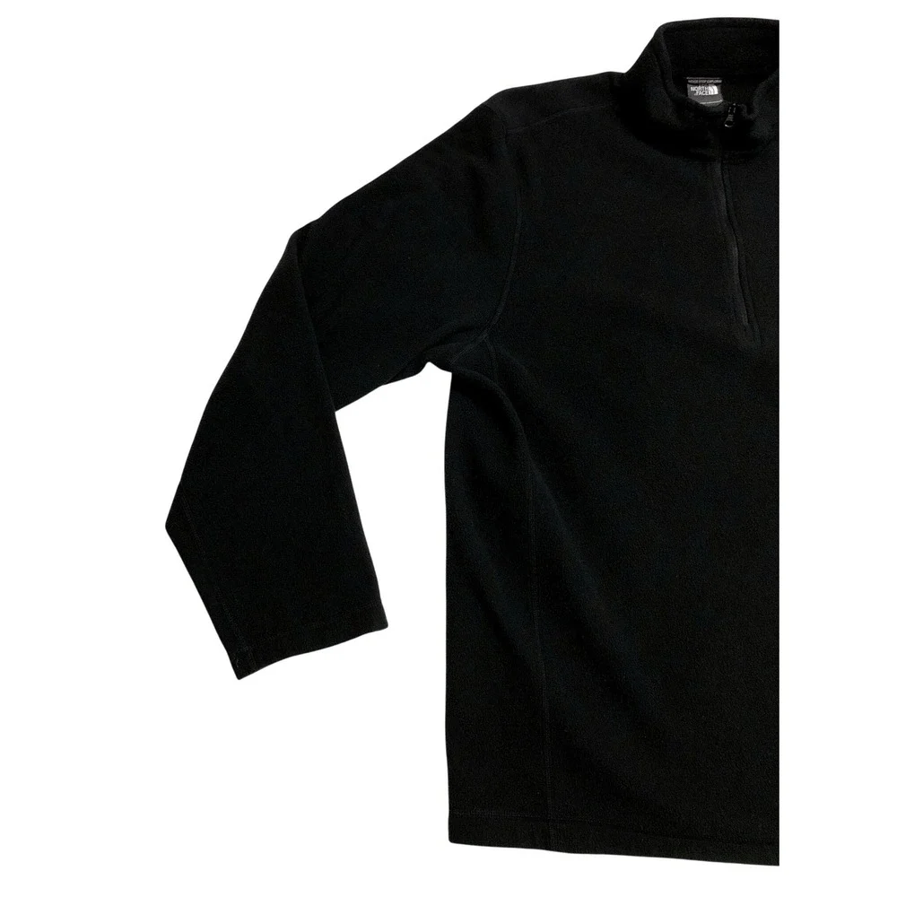 The North Face Mens XL Black Quarter Zip Fleece Pullover Mock Neck Jacket